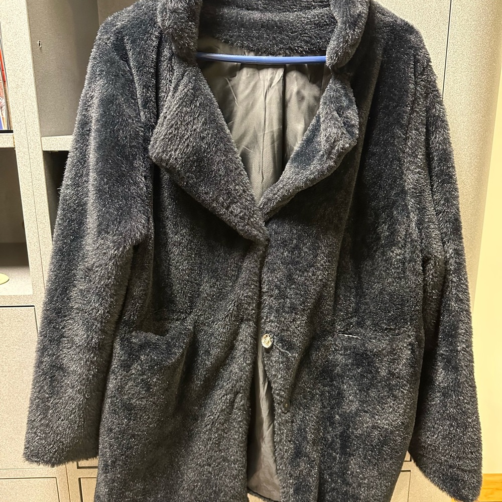 Women's Black Faux Fur Coat